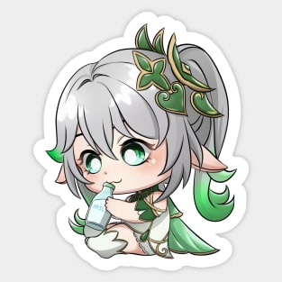 dendro archon chibi Sticker